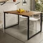 Mesa De Jantar Steel Estilo Industrial Pés De Aço 120x80cm