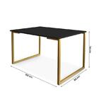 Mesa De Jantar Steel Estilo Industrial Pés De Aço 120x80cm