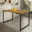 Mesa De Jantar Steel Estilo Industrial Pés De Aço 120x80cm