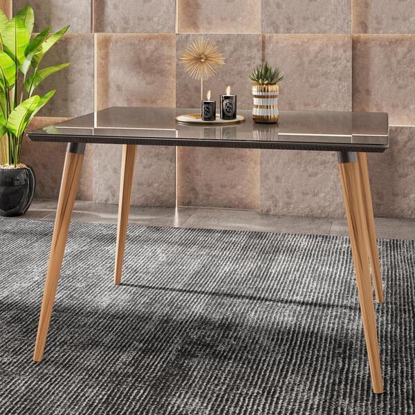 Mesa De Jantar Stewart Cinza Pérola 4 Lugares