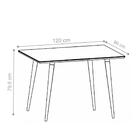 Mesa De Jantar Stewart Cinza Pérola 4 Lugares