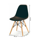 Mesa De Jantar Still Estilo Industrial Com 4 Cadeiras Eiffel