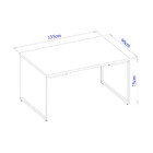 Mesa De Jantar Still Estilo Industrial Com 4 Cadeiras Eiffel