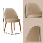 Mesa De Jantar Suiça 220cm Madeira Tampo Laminado Orgânico Co