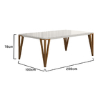 Mesa De Jantar Suiça C03 200x100 Cm - Amarena Móveis - Laca B