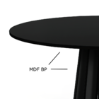 Mesa De Jantar Talia 120 Cm 6 Lugares Preta - Melhor Móvel