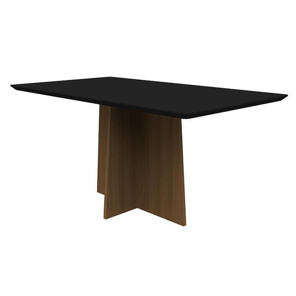 Mesa De Jantar Tampo Com Vidro Anitta 160x90 - Pr Móveis