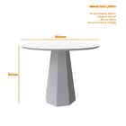 Mesa De Jantar Tampo Com Vidro Isis 100x100 - Pr Móveis