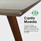 Mesa De Jantar Tampo Com Vidro Quadrada 90x90cm Fendi Slim  F