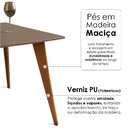 Mesa De Jantar Tampo Com Vidro Quadrada 90x90cm Fendi Slim  F