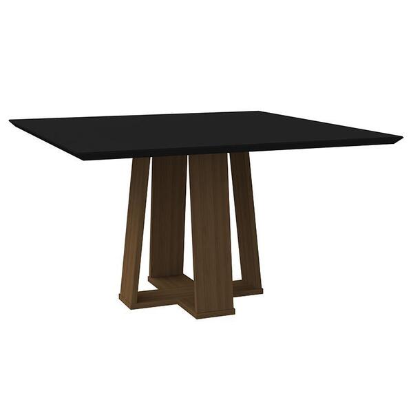 Mesa De Jantar Tampo Com Vidro Valencia 135x135 - Pr Móveis