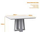 Mesa De Jantar Tampo Com Vidro Valencia 135x135 - Pr Móveis