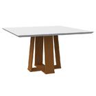 Mesa De Jantar Tampo Com Vidro Valencia 135x135 - Pr Móveis