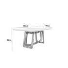 Mesa De Jantar Tampo De Madeira Com 6 Cadeiras Genova Cinamom