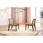 Mesa De Jantar Tampo De Madeira Com 6 Cadeiras Genova Cinamom