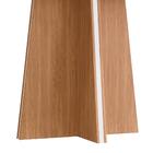 Mesa De Jantar Tampo De Vidro Dallas Carvalho Nobre Off White