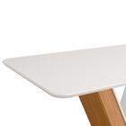 Mesa De Jantar Tampo Em Vidro Vanessa Carvalho Off White