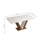 Mesa De Jantar Tampo Em Vidro Vanessa Freijo Off White