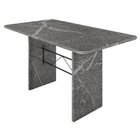 Mesa De Jantar Tampo Granito 120x75cm Preto/topázio