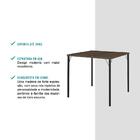 Mesa De Jantar Tampo Madeirado E Tubos Preto Carraro