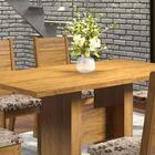 Mesa De Jantar Tampo Mdf 1,36m X 0,80m Imbuia Dublin Viero