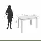 Mesa De Jantar Tampo Mdp 120cm Athenas  Branco