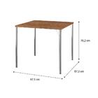 Mesa De Jantar Tampo Native E Tubos Cromados