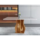 Mesa De Jantar Tampo Vidro/mdf 135cm Nuance Yescasa