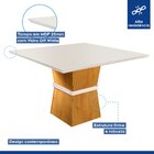 Mesa De Jantar Tampo Vidro Slim Plus 135x135cm Germany Espres