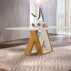 Mesa De Jantar Tampo Vidro Slim Plus 170x90cm Laguna Espresso