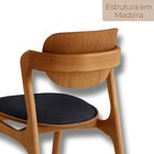 Mesa De Jantar Tokyo Tampo 180cm Madeira Laminado Com 6 Cadei