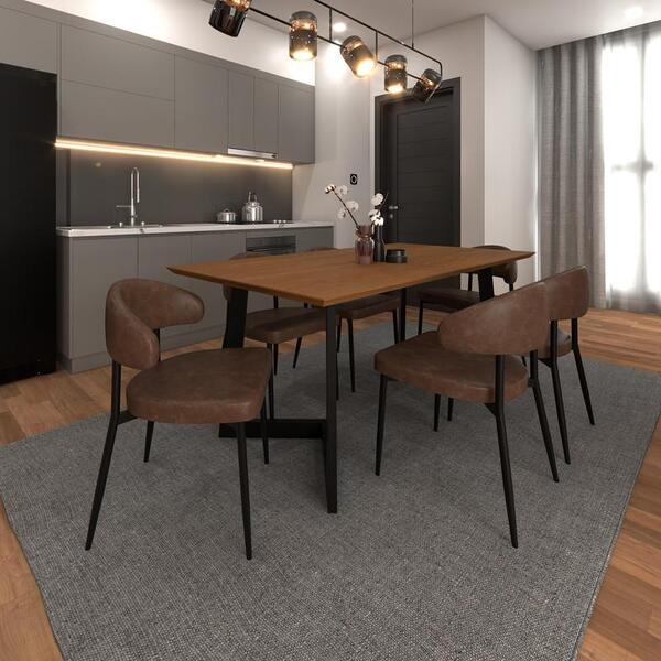 Mesa De Jantar Toronto 180x90x77cm Tampo 45°  04 L