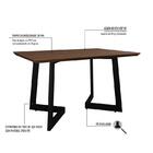 Mesa De Jantar Toronto 180x90x77cm Tampo 45°  04 L