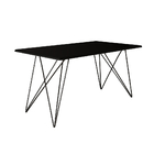 Mesa De Jantar Trama Plus Base Preta Com Tampo Preto 150 X 90