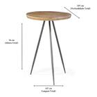 Mesa De Jantar Tripod Renar Redonda 107 Cm (largura) Cor Drif