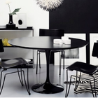 Mesa De Jantar Tulipa Saarinen Redonda 107 Cm - Laqueada - Pr