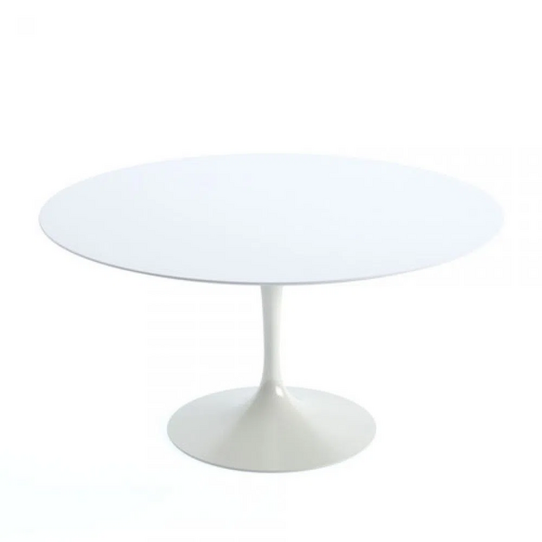 Mesa De Jantar Tulipa Saarinen Redonda 130 Cm - Laqueada - Br