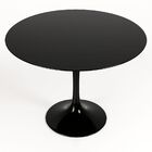 Mesa De Jantar Tulipa Saarinen Redonda 130 Cm Tampo Laca - Pr