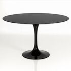 Mesa De Jantar Tulipa Saarinen Redonda 130 Cm Tampo Laca - Pr
