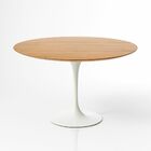 Mesa De Jantar Tulipa Saarinen Redonda 140 Cm Tampo Freijó -