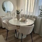 Mesa De Jantar Tulipa Saarinen Redonda 140 Cm Tampo Laca - Br