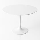 Mesa De Jantar Tulipa Saarinen Redonda 150 Cm Tampo Laca - Br