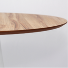 Mesa De Jantar Tulipa Saarinen Redonda 150 Cm - Tampo Nogueir