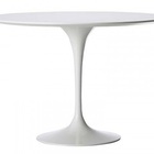 Mesa De Jantar Tulipa Saarinen Redonda 60 Cm Tampo Laqueado -