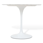 Mesa De Jantar Tulipa Saarinen Redonda 80 Cm Mármore Carrara