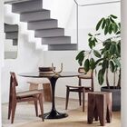 Mesa De Jantar Tulipa Saarinen Redonda 90 Cm Tampo Laca - Pre