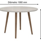 Mesa De Jantar Turmalina 4 Lugares Palito White - Rv Móveis