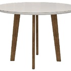 Mesa De Jantar Turmalina 4 Lugares Pés Oblongo White - Rv Móv