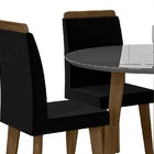 Mesa De Jantar Turmalina Com 4 Cadeiras Diamante Pés Oblongo