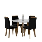 Mesa De Jantar Turmalina Com 4 Cadeiras Diamante Pés Palito B